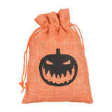 Maxbell Halloween Burlap Gift Bags with Drawstring for Wedding Birthday Thanksgiving Style H