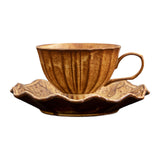 Maxbell Ceramic Coffee Mug with Saucer Set Creative Coffee Cup for Housewarming Gift