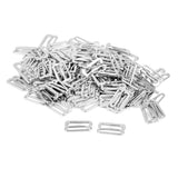 Maxbell 3x100pcs Metal Bra Strap Adjuster Slider/ Hooks Lingerie Sewing 14mm 9 Shape