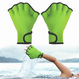 Maxbell Maxbell Webbed Swimming Gloves Aquatic Gloves for Water Aerobic Swim Training Diving L Green