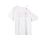Maxbell Maxbell Women's T Shirt Summer Ladies Trendy Short Sleeve Top for Trip Beach Walking M