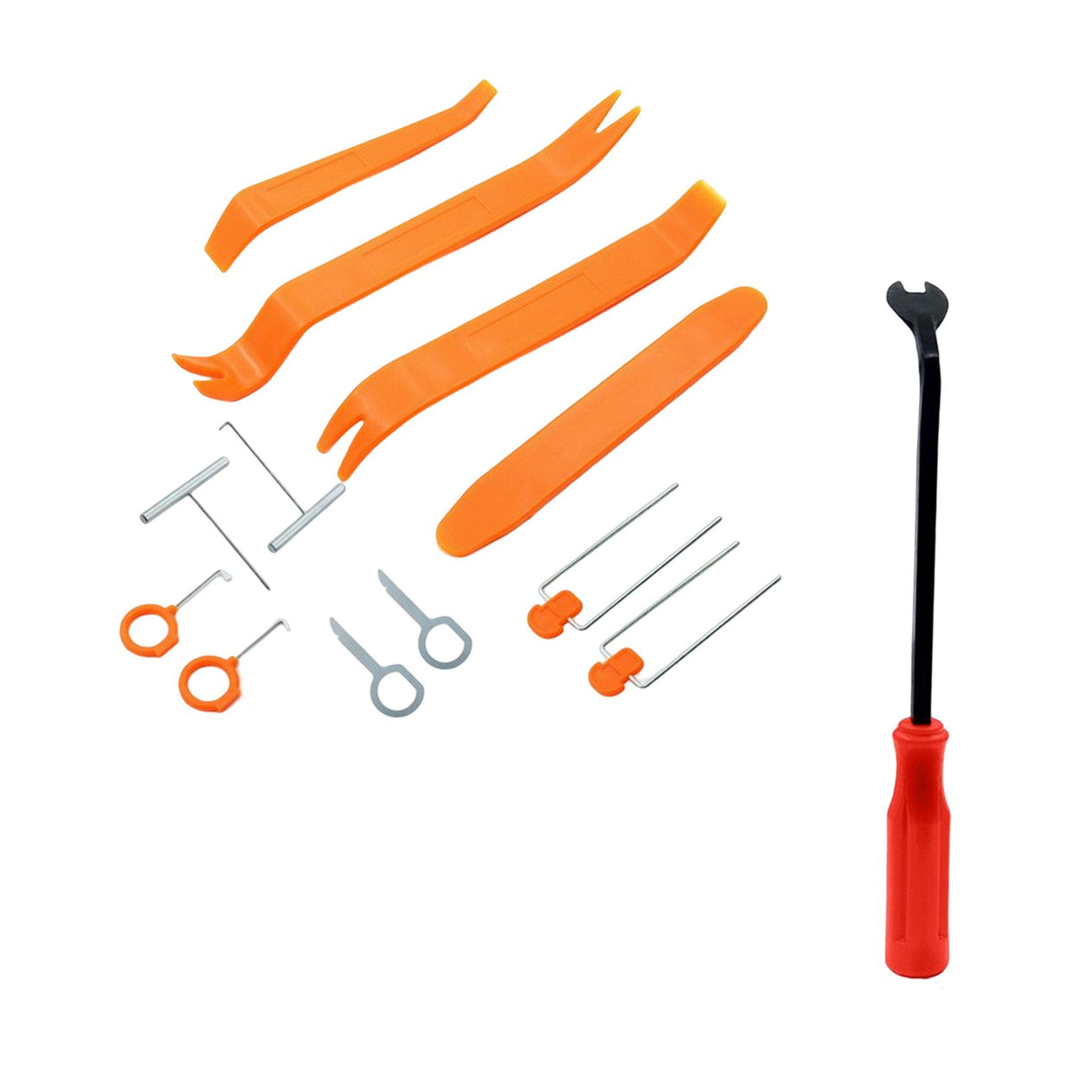 Maxbell Auto Trim Removal Tool Kit Door Panel Removal Tool Labor Saving Fastener 12Pcs