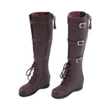 Maxbell 1/6 Scale Female Figure Shoes Handmade Boots for 12 inch Figures Accessories Brown