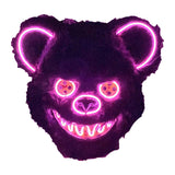 Halloween Scary Bear Mask Costume Furry Bear Mask for Halloween Party Easter pink