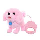 Walking Dog Toy for Girls Cute Musical Puppy Soft Interactive Electronic Pet Pink