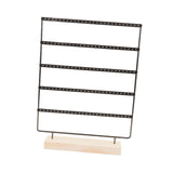 Maxbell 5 Tier Earring Display Stand Hanging Rack for Desktop Displaying Centerpiece Black