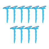 Maxbell 10Pcs Beach Towel Clips Picnic Mat Clips for Poolside Lounging Travel Blue