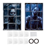Maxbell Happy Halloween Wall Posters Scary Chilling Face Poster for Pub Party Office Style C