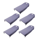 Maxbell 5 Pieces Soft Beauty Massage SPA Bed Cover Sheet With Breath Hole Purple