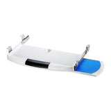 Maxbell Keyboard Tray Under Desk Slide Out Platform Pull Out Sliding Keyboard Drawer White