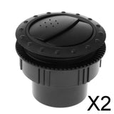 Maxbell 2xCar RV Motorhome Truck Trailer Inner Side Roof Air Vent Exhaust Outlet Black