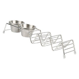 Maxbell Maxbell Taco Holder with Sauce Cup Taco Tray Plates for Hotel Kitchen Birthday Party with 2pcs Cup