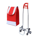 Maxbell Trolley Bag with Removable Bag Travel Home Camping Shopping Cart with Wheels Black Silver Wheel