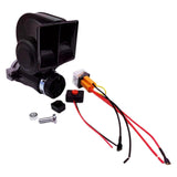 Super noisy Car Horn, 12/24V, Universal Fit, Waterproof, double Tone Black 12V with relay