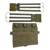 Maxbell Hunting Vest Front Pane Adults Nylon Buckles Hiking Portable Side Waist Belt green