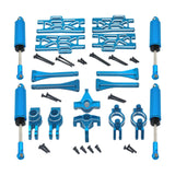 Maxbell 1/10 1/12 RC Car Upgrade Set Front and Rear Shock Absorbers for Wltoys 12402 Blue