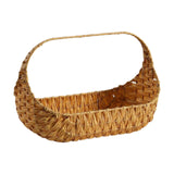 Maxbell Woven Picnic Basket Shopping Kitchen Counter Imitation Rattan Storage Basket 37cmx29cm