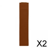 Maxbell 2xElastic Band Pen Holder Pen Sleeve for Hardcover Journals Planners Notebooks Brown