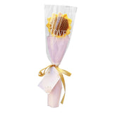 Maxbell Crochet Bouquet Handmade Knitted Bouquet for Mother Day Anniversary Birthday yellow