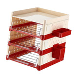 Maxbell Desk File Holder Sturdy Multipurpose Stationery Storage for Home Workstation