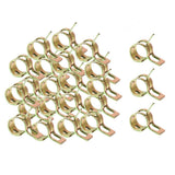 Maxbell 40 x Spring Clip Fuel Hose Line Air Tube Clamps Fastener Diameter 6mm