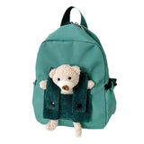 Maxbell Kids Backpack Zipper Closure Adorable Knapsack for Outdoor Backpacking Trips Green