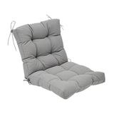 Maxbell Chair Cushion with Backrest Seat Cushion for Kitchen Office Chair Desk Chair grey