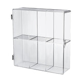 Maxbell Clear Display Case 2 Tier Collectibles Show Box for Mini Action Figures Toys
