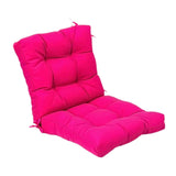 Maxbell Outdoor Seat Back Chair Cushion Rocking Seat Cushion for Balcony Living Room Rose Red