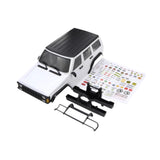 Maxbell RC Car Body Shell Sturdy with Front Rear Bumper for 1:18 RC Hobby Car Trucks White