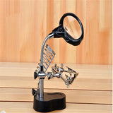 Maxbell 3.5x - 12x LED Light Hands Free Magnifier Magnifying Stand Soldering Station