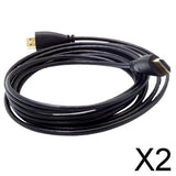 Maxbell 2xHDMI Cable Gold Plated Connection Male-Male   Cable  3m