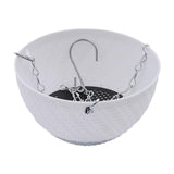 Maxbell Hanging Planter Basket Hanging Baskets for Porch Indoor Outdoor Plants Patio White