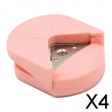 Maxbell 4xPaper Corner Rounder R4 DIY Crafts for Business Cards Photo Card Making Pink