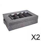 Maxbell 2x5 Compartment Flatware Storage Case Cutlery Storage Holder for Spoons Drawer