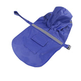 Maxbell Maxbell Reflective Dog Rain Coat Jacket Hooded Rainwear Poncho Slicker Blue-XS