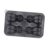 Maxbell Silicone Chilled Cube Tray Portable DIY Cube Making Tool for Tea Drink Juice black