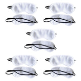 Maxbell 10x Sleeping Masks Eye Shade Covers for Flight Napping Adults Light Blocking White