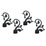 4Pcs Curtain Rod End Caps Durable Curtain Finials for Living Room Home Decor Style D
