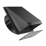 Maxbell Dryer Vent Cover Outside Weatherproof Easy Installation Versatile Protection Black