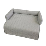 Maxbell Summer Cooling Dog Bed with Pillow Washable Cat Pad for Small Dogs Home Cats 70cmx70cmx15cm gray