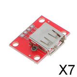 Maxbell 7xUSB Type A Female Connector Breakout Charging Charger Board Module 5V Power