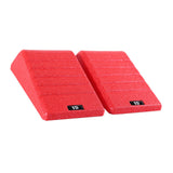 Maxbell 2Pcs Squat Wedge Block Gym Leg Stretching Black Foot Stretcher Balance Board Red