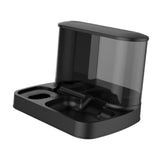 Maxbell Food Dispenser Water Bowl Portable Pets Feeder Waterer for Puppy Cats Rabbit Black