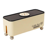 Maxbell Power Strip Box Desktop with Holes Cord Box Hider for Home Adapters USB Hubs Black Lid