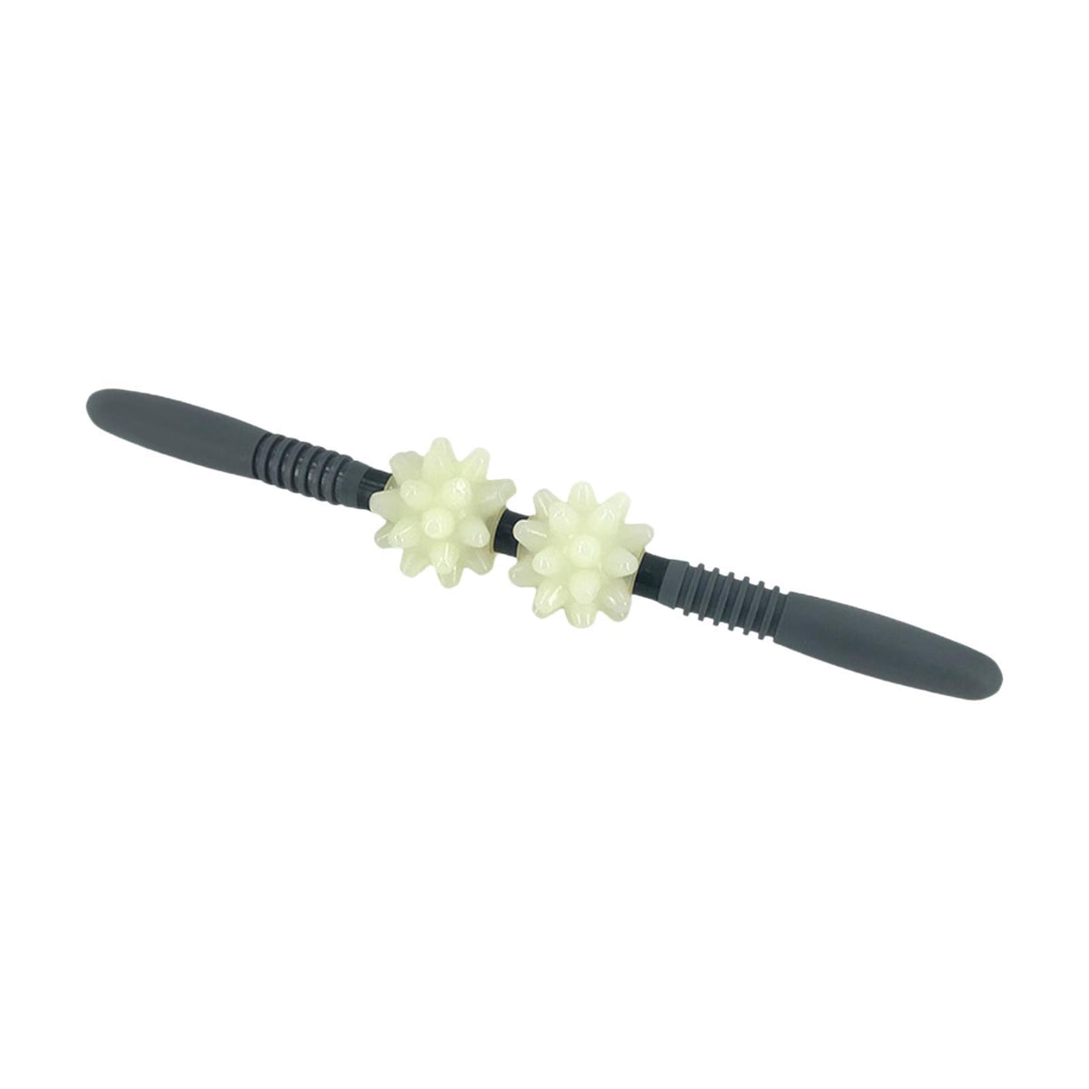 Maxbell PU Massage Roller Stick Manual Smooth Yoga Massage Rod for Body Muscle Butts White