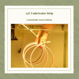 Light-emitting diode strip lights, waterproof silicone shine, waterproof IP68, 24V, outdoor pool Warm White 300cm