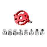 Maxbell 6-10mm Jig Self-centering Drill Guide Kit Aluminum Alloy for Wood Panel Hole 8 Red