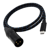 Maxbell TypeC to XLR Audio Cable Audio Cable for Laptop Audio Speaker Mixing Console 100cm