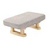 Maxbell Foot Rest with Wooden Legs Modern Sofa Footrest for Home Bedroom Living Room plain colour